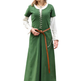 Vestido medieval Ava con manga corta